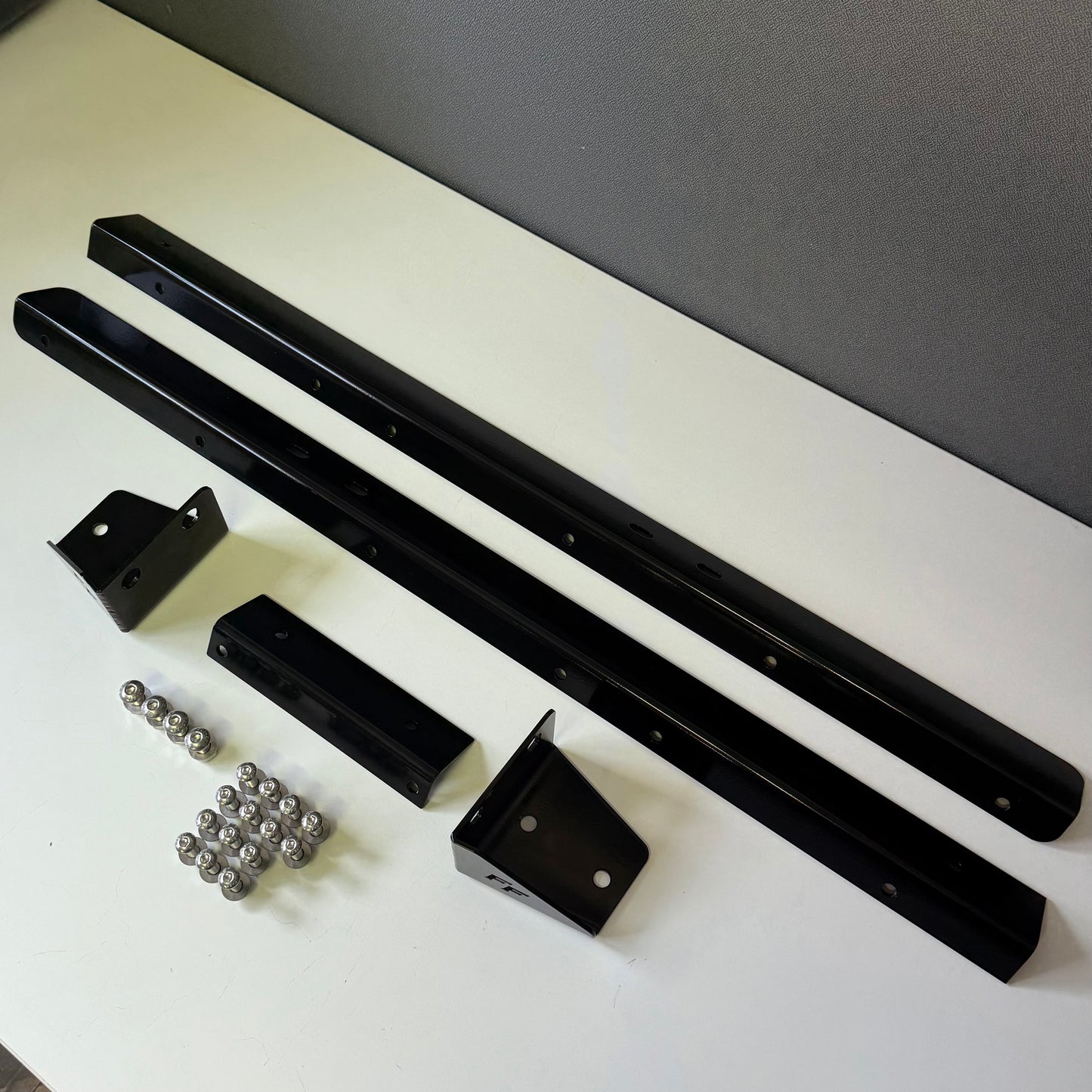 Stainless Mudflap Brackets (VDJ79) - Black Powder-Coat