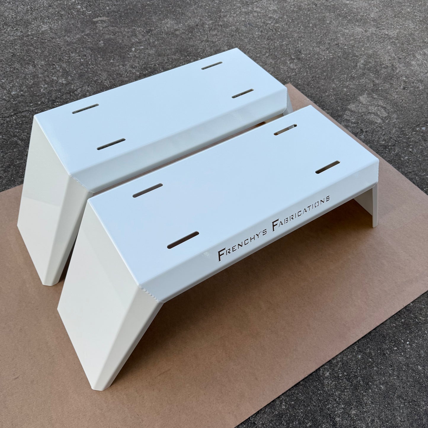 Tapered Mudguards (Pair) FF White