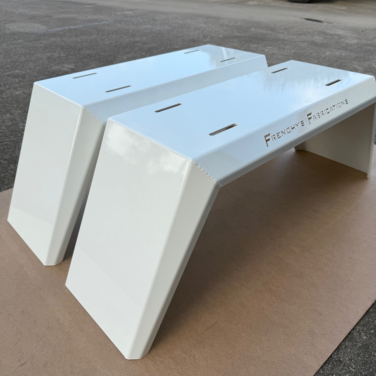 Tapered Mudguards (Pair) FF White