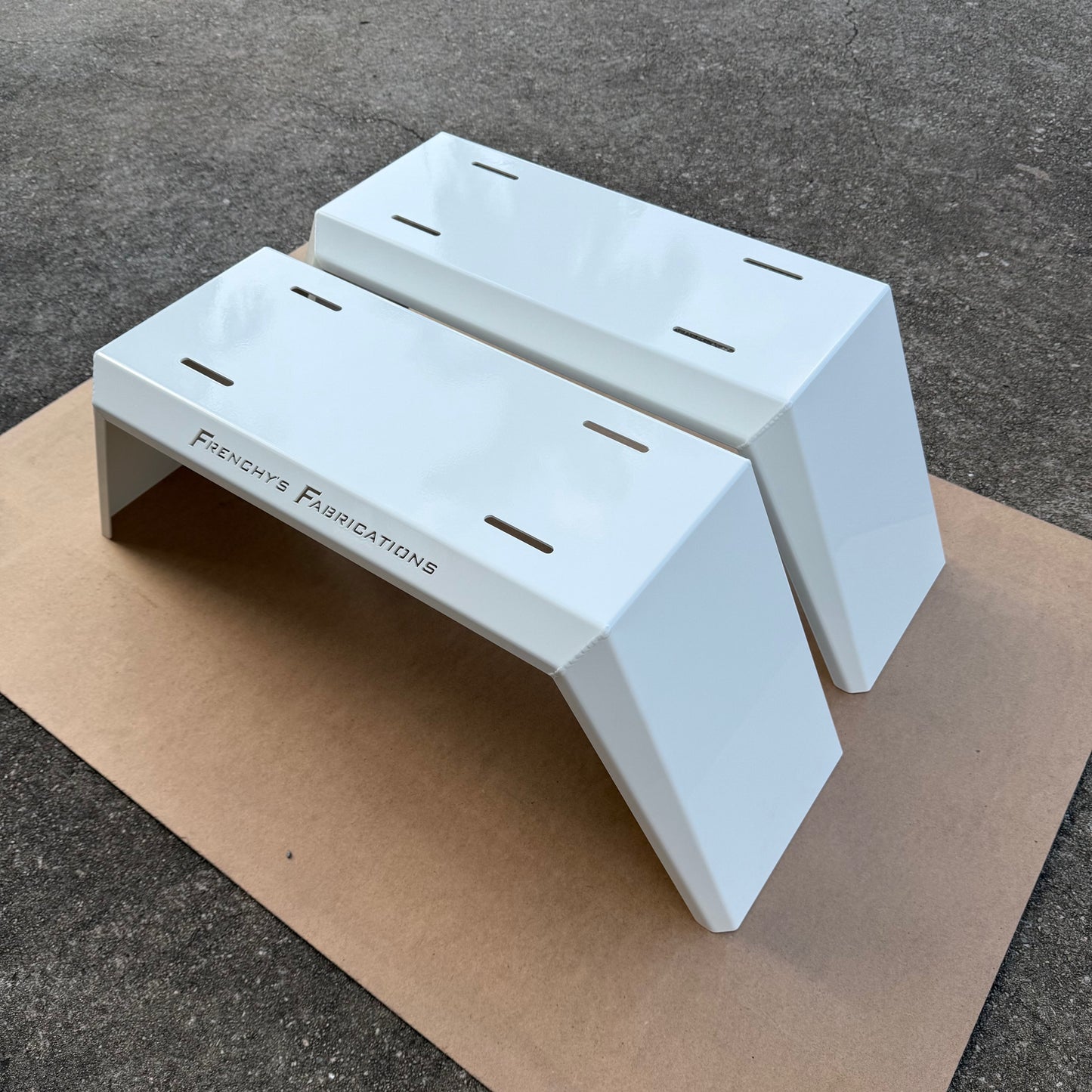 Tapered Mudguards (Pair) FF White