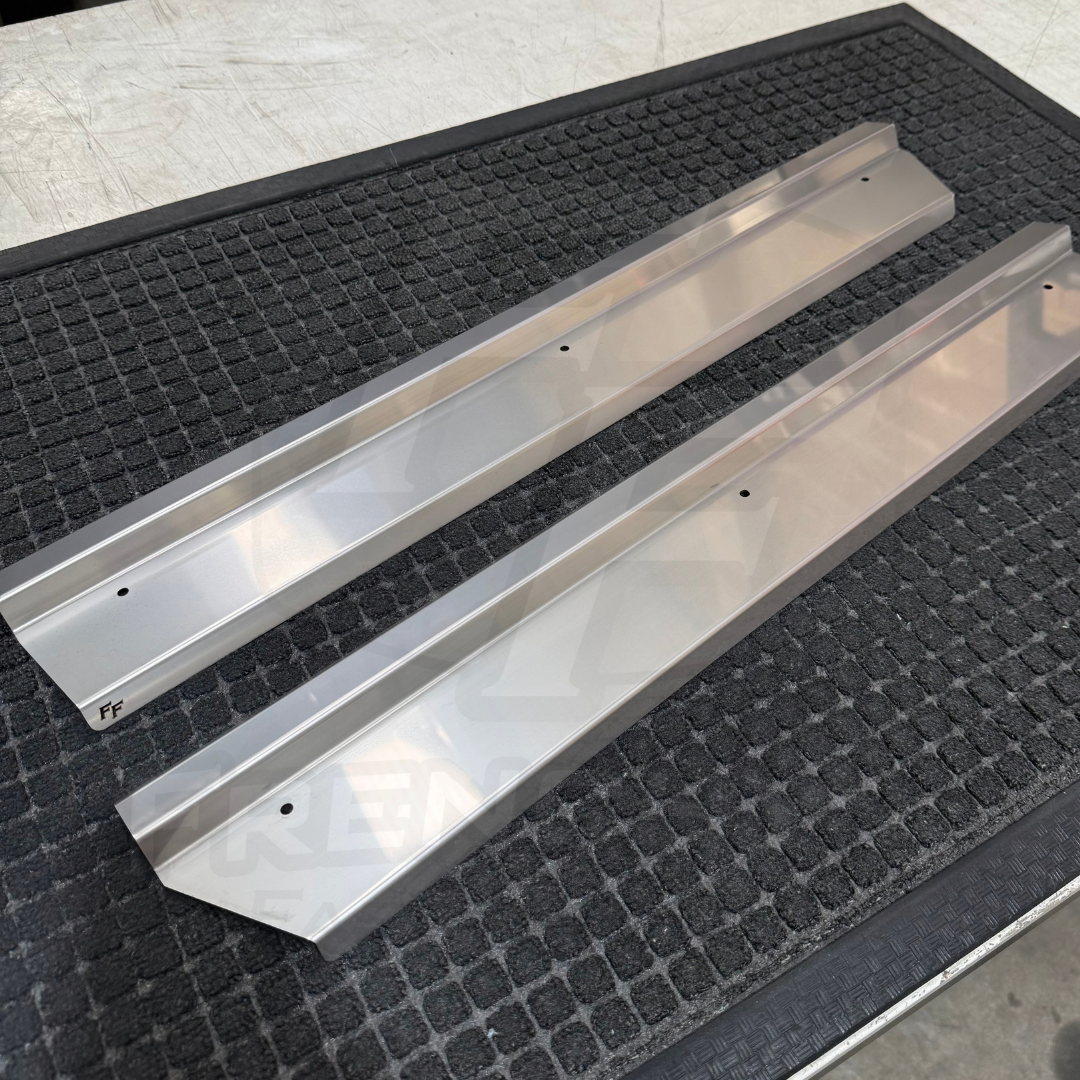 Stainless Steel Sill Trims - Suitable for use with 80 Series LandCruiser (FRONT ONLY)