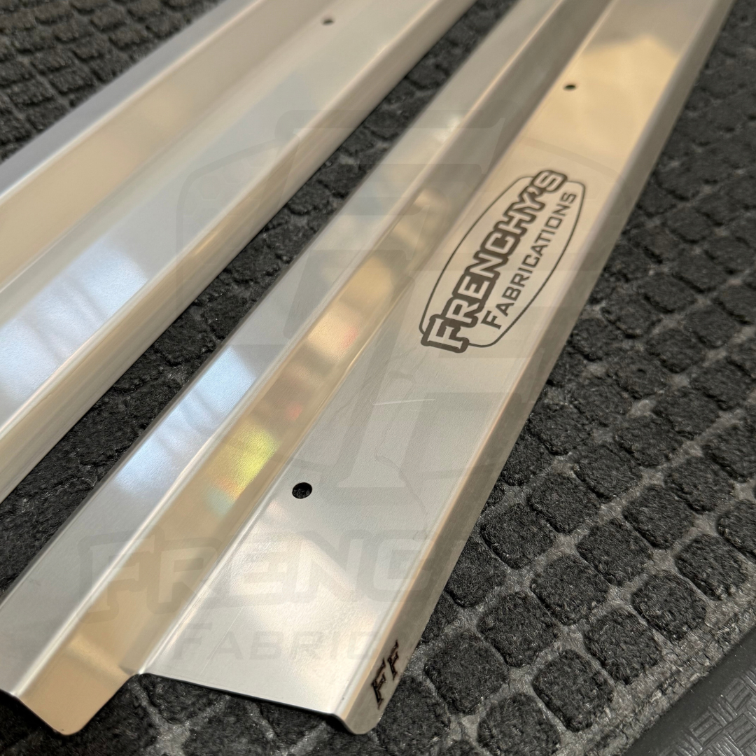 30% OFF Stainless Steel Sill Trims - Discounted Engraved FF Set (Single Cab)