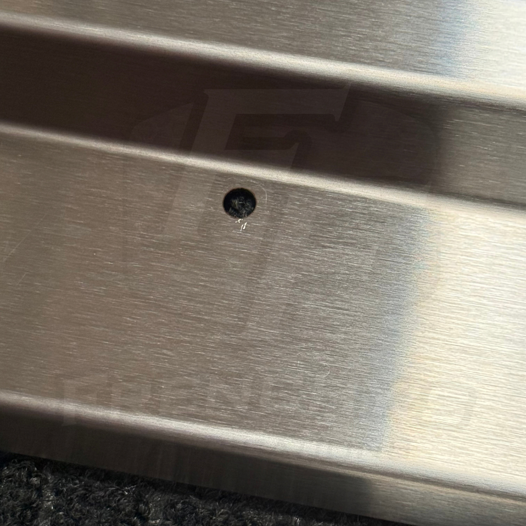 SINGLE CAB Stainless Steel Sill Trims - Suitable for use with 70 Series LandCruiser (4B Polished Finish/ 1x Engraved)