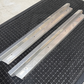 Stainless Steel Sill Trims - Suitable for use with 60 Series LandCruiser (2B Milled Finish/ Front Only/ No Design)