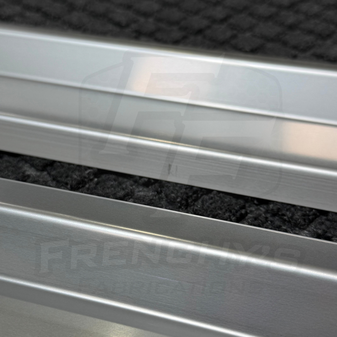 30% OFF Stainless Steel Sill Trims - Discounted Engraved FF Set (Single Cab)