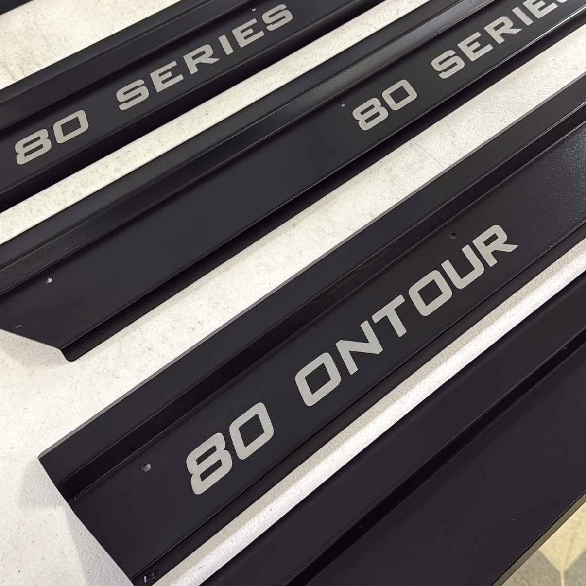 Stainless Steel Sill Trims - Suitable for use with 80 Series LandCruiser