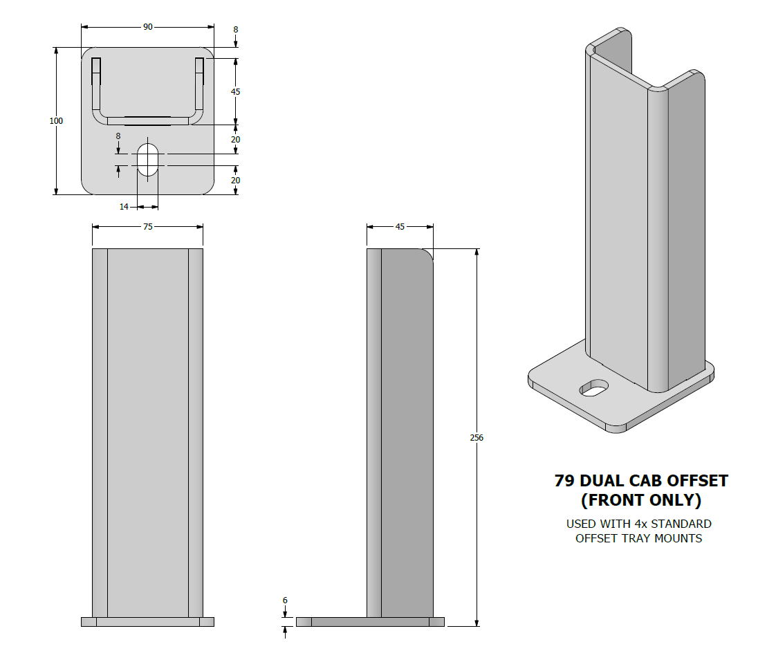 DIY Tray Mounts (Steel & Aluminium)