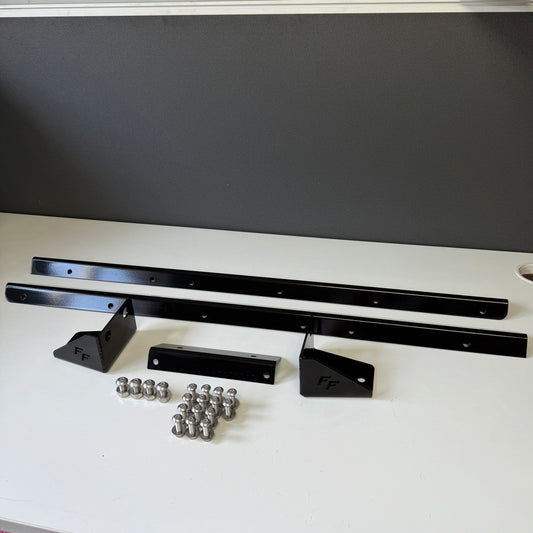 Stainless Mudflap Brackets (VDJ79) - Black Powder-Coat