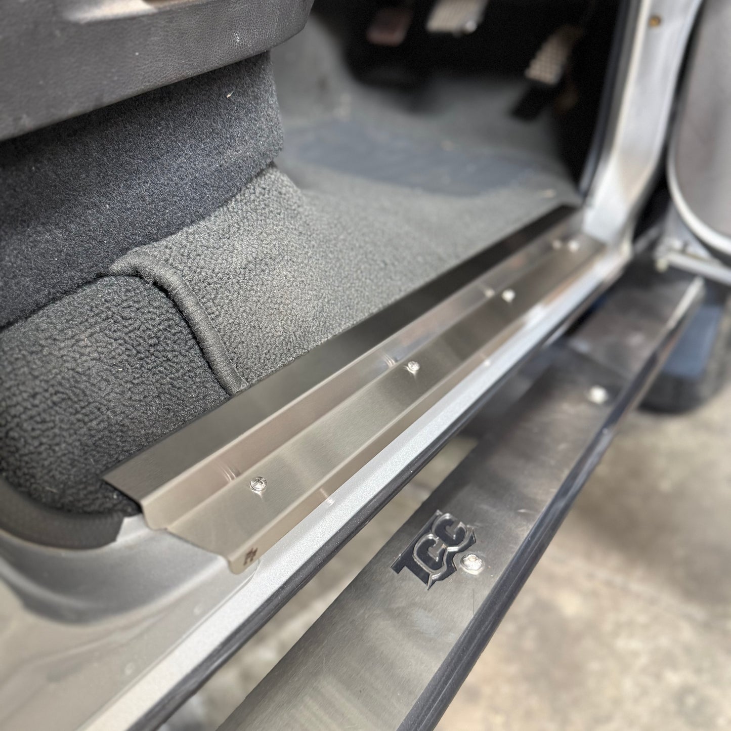 Stainless Steel Sill Trims - Suitable for use with 60 Series LandCruiser