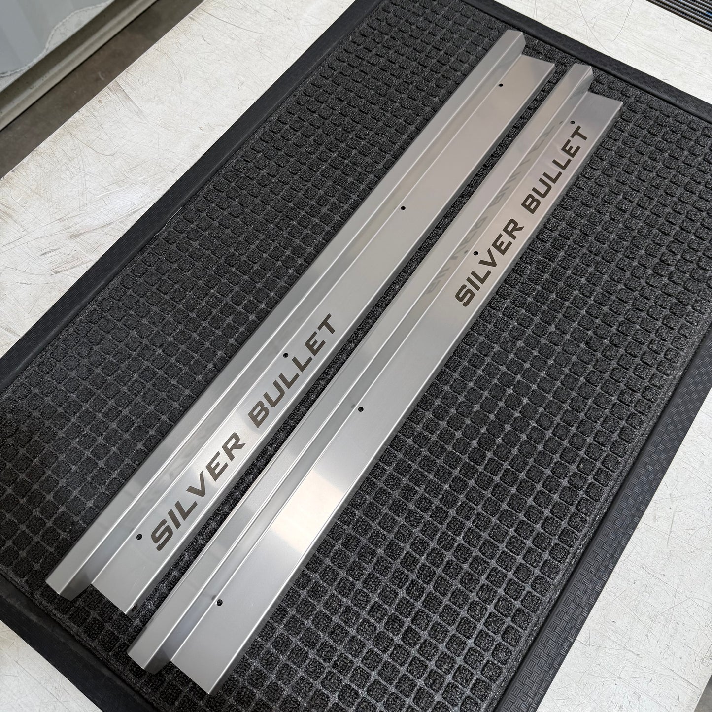 Stainless Steel Sill Trims - Discounted Engraved (Single Cab)