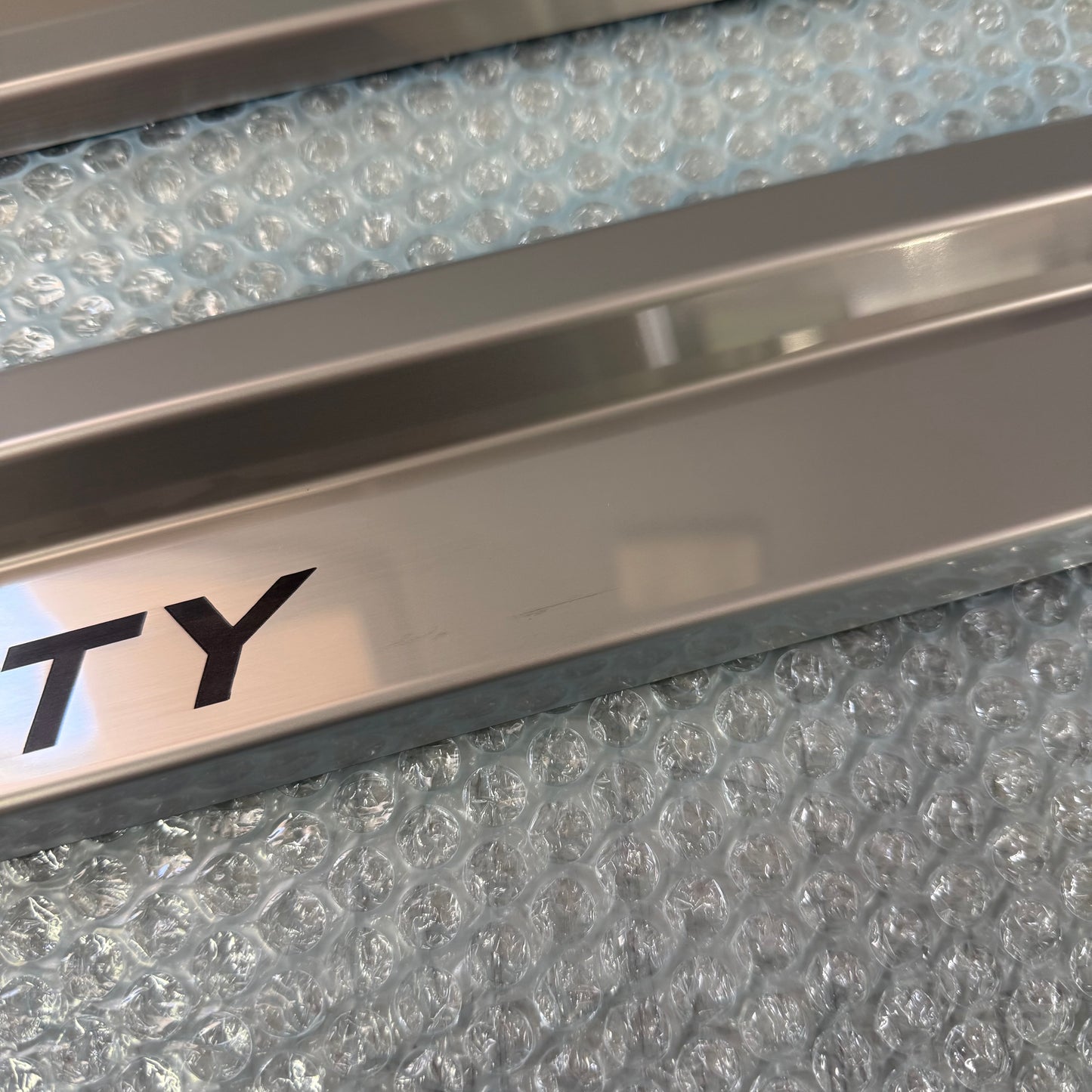 Stainless Steel Sill Trims - Discounted Engraved Set (Single Cab)