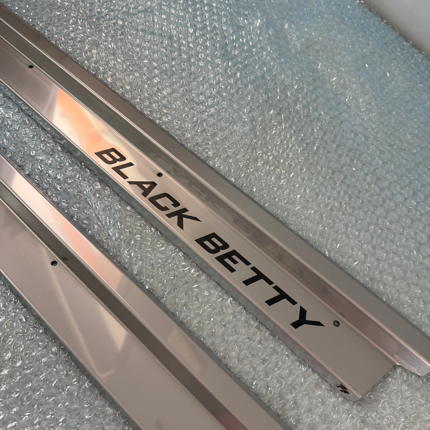 Stainless Steel Sill Trims - Discounted Engraved Set (Single Cab)