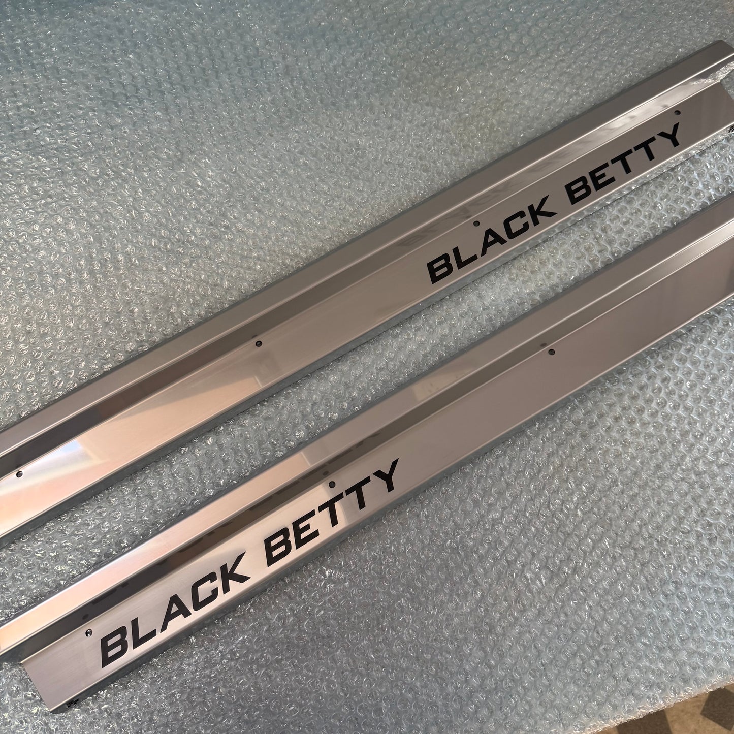 Stainless Steel Sill Trims - Discounted Engraved Set (Single Cab)