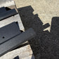 35% OFF SINGLE CAB Stainless Steel Sill Trims (BLACK Raptor Finish, No Design)