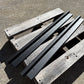 35% OFF SINGLE CAB Stainless Steel Sill Trims (BLACK Raptor Finish, No Design)