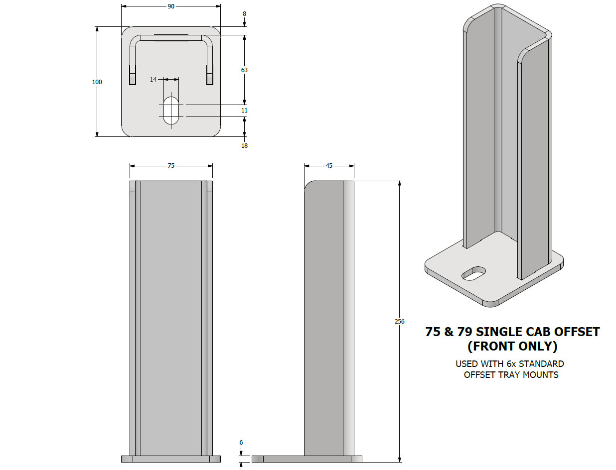 DIY Tray Mounts (Steel & Aluminium)