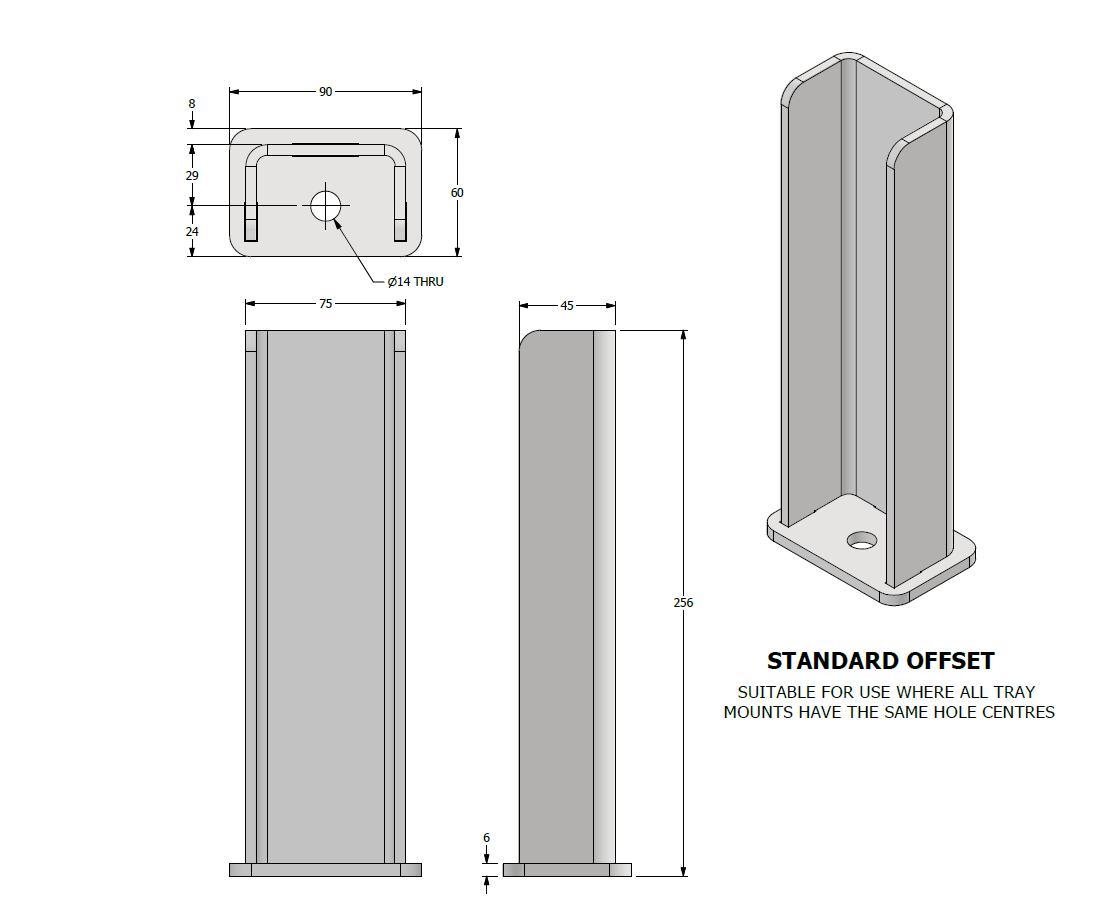 DIY Tray Mounts (Steel & Aluminium)