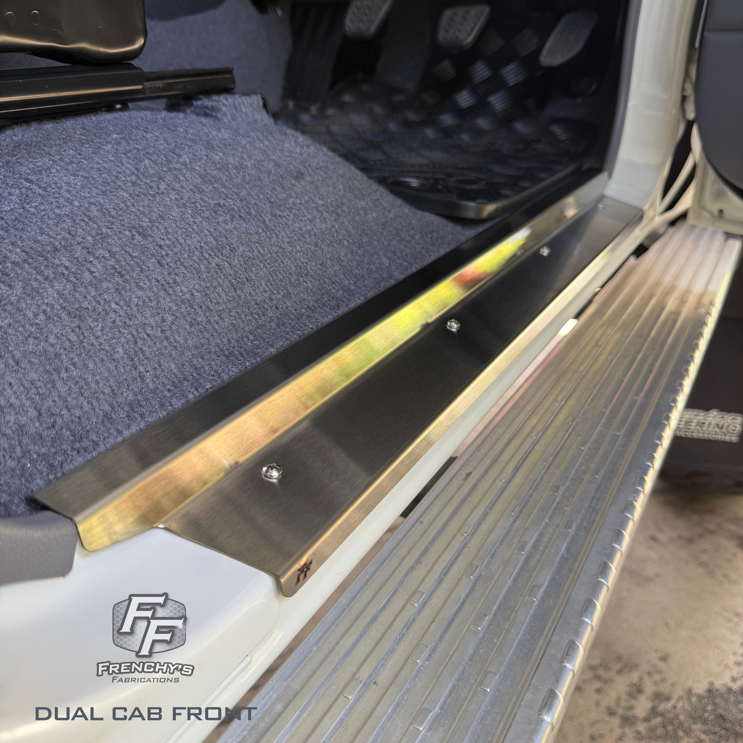 Stainless Steel Sill Trims - Suitable for use with 70 Series LandCruiser