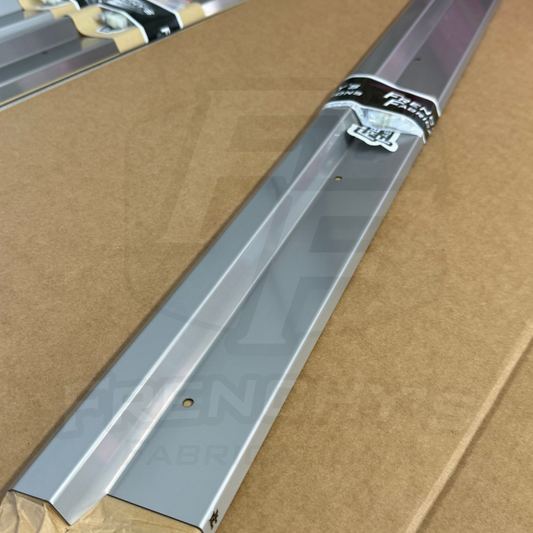SINGLE CAB Stainless Steel Sill Trims (2B Milled Finish, No Design, V1 Style)